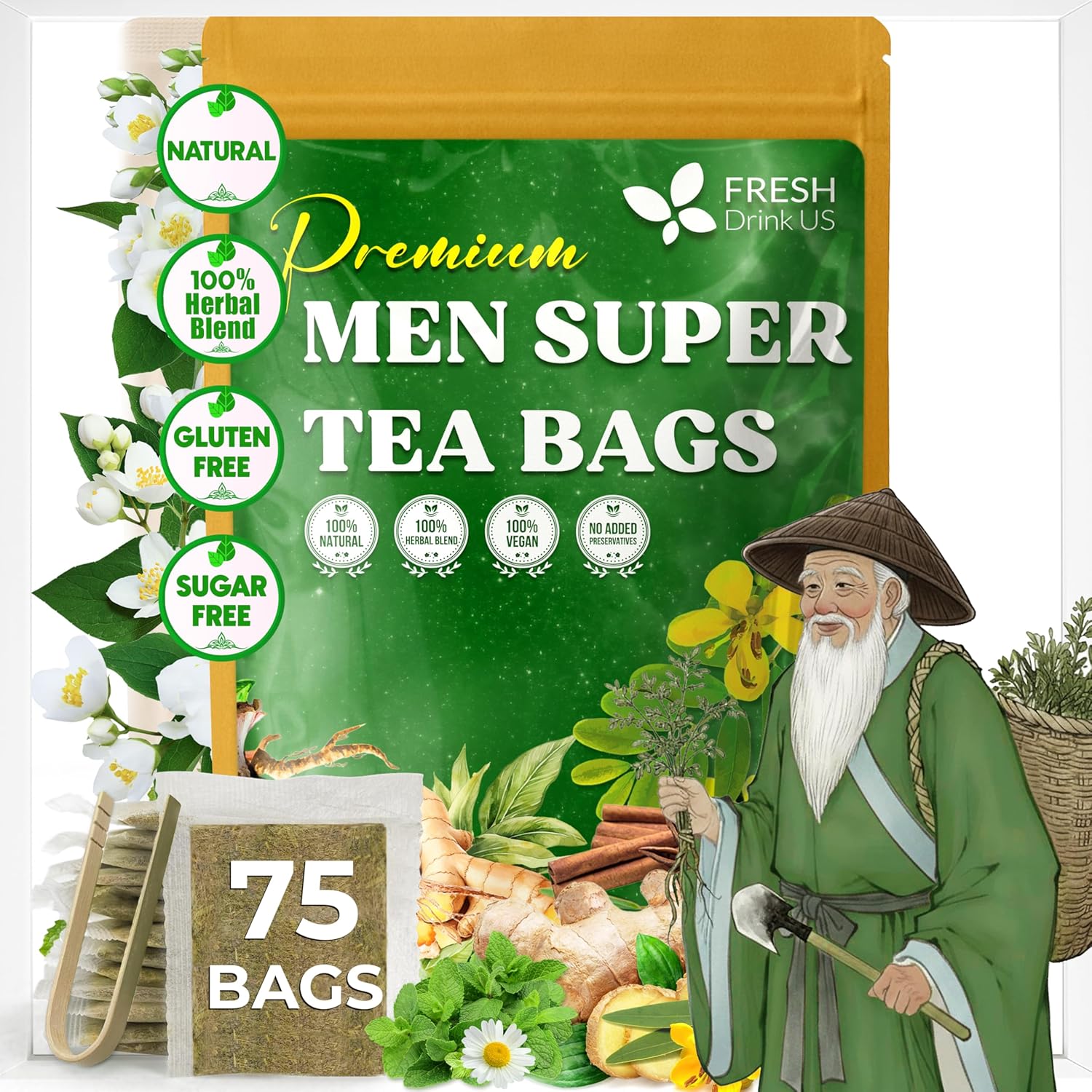 FreshDrinkUS Männer Super Tee - Ansicht 1